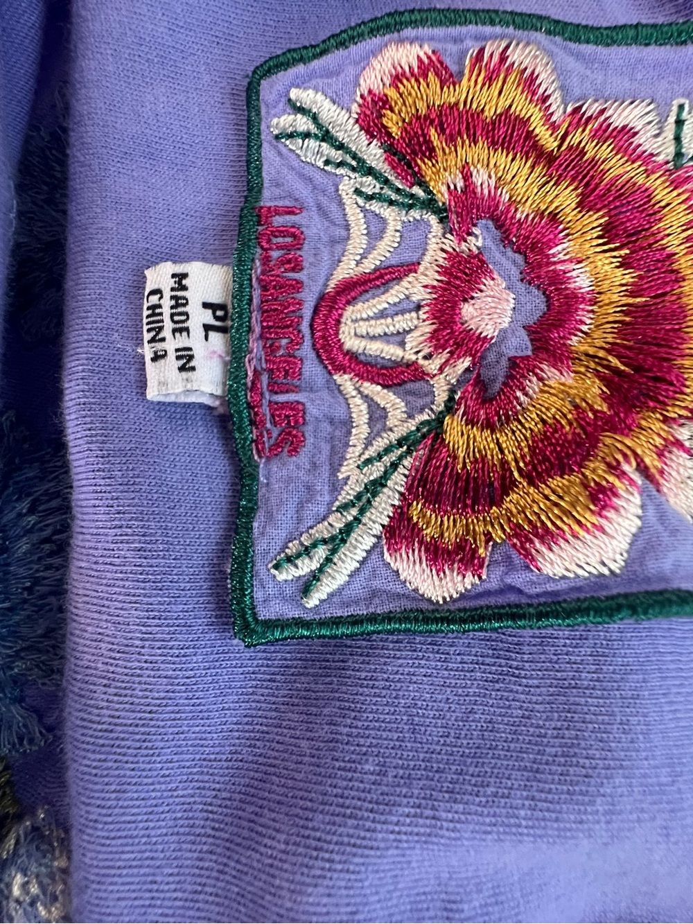 Johnny Was Keegan Floral Embroidered Lavender Repurpose ***Small Holes**LP - Picture 5 of 7